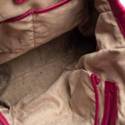 Pre Owned حقيبة يد توتس مايكل مايكل كورس نورث ساوث جلد أرجواني