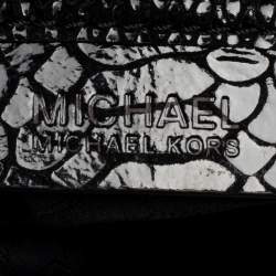 مملوكة مسبقًا MICHAEL Michael Kors Python Embossed Leather Chain Tote