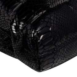 مملوكة مسبقًا MICHAEL Michael Kors Python Embossed Leather Chain Tote