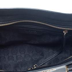 Pre Owned MICHAEL Michael Kors Black Saffiano Leather Medium Selma Satchel