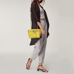 Pre Owned حقيبة كورس مايكل مايكل كورس هاميلتون جلد أصفر