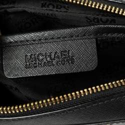 Pre Owned MICHAEL Michael Kors Black Leather Studded Sandrine Crossbody Bag