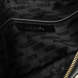Pre Owned MICHAEL Michael Kors Black Leather Studded Sandrine Crossbody Bag