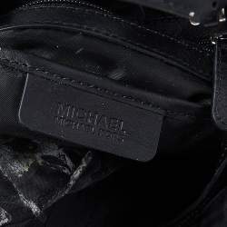 Pre Owned  MICHAEL Michael Kors Black Signature Coated Canvas Jet Set Tote