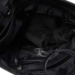 Pre Owned  MICHAEL Michael Kors Black Signature Coated Canvas Jet Set Tote