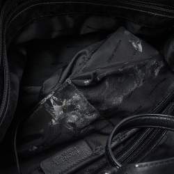 Pre Owned  MICHAEL Michael Kors Black Signature Coated Canvas Jet Set Tote