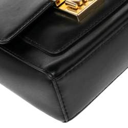 Pre Owned MICHAEL Michael Kors Black Leather Mindy Top Handle Bag