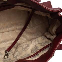 Pre Owned حقيبة يد توتس مايكل مايكل كورس هاميلتون إيست ويست جلد أحمر