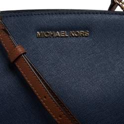 Pre Owned MICHAEL Michael Kors Tricolor Leather Small Selma Crossbody Bag