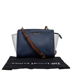 Pre Owned MICHAEL Michael Kors Tricolor Leather Small Selma Crossbody Bag