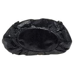MICHAEL Michael Kors Black Python Embossed Leather Tote