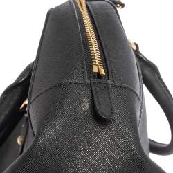 Pre Owned MICHAEL Michael Kors Black Leather Dome Satchel