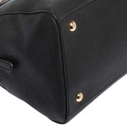 Pre Owned MICHAEL Michael Kors Black Leather Dome Satchel