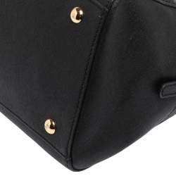 Pre Owned MICHAEL Michael Kors Black Leather Dome Satchel