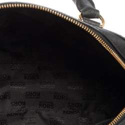 Pre Owned MICHAEL Michael Kors Black Leather Dome Satchel
