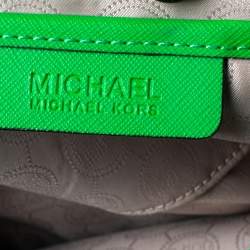 مملوكة مسبقًا MICHAEL Michael Kors Green Leather Large Jet Set Tote