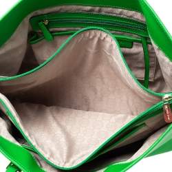 مملوكة مسبقًا MICHAEL Michael Kors Green Leather Large Jet Set Tote