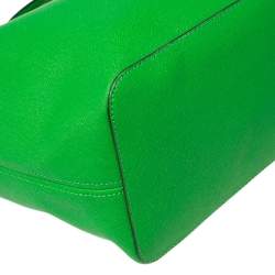 مملوكة مسبقًا MICHAEL Michael Kors Green Leather Large Jet Set Tote