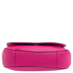 MICHAEL Michael Kors Fuchsia Leather Hamilton Messenger Bag