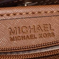 Pre Owned MICHAEL Michael Kors Brown Leather North South Hamilton Tote