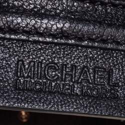 مملوكة مسبقًا MICHAEL Michael Kors Black Grained Leather Berkley Clutch