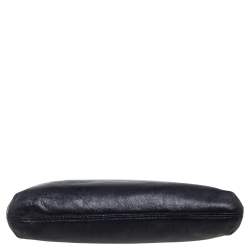 مملوكة مسبقًا MICHAEL Michael Kors Black Grained Leather Berkley Clutch