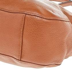 Pre Owned MICHAEL Michael Kors Brown Leather Brooke Shoulder Bag