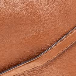 Pre Owned MICHAEL Michael Kors Brown Leather Brooke Shoulder Bag