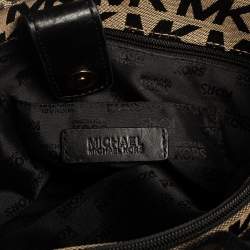 مملوكة مسبقًا MICHAEL Michael Kors Signature Canvas and Leather Ludlow Shoulder Bag