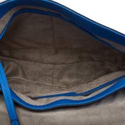 مملوكة مسبقًا حقيبة كروس مايكل مايكل كورس هاميلتون جلد سافيانو أزرق