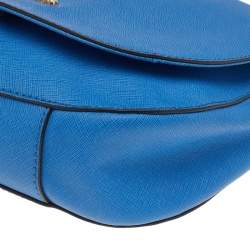 مملوكة مسبقًا حقيبة كروس مايكل مايكل كورس هاميلتون جلد سافيانو أزرق