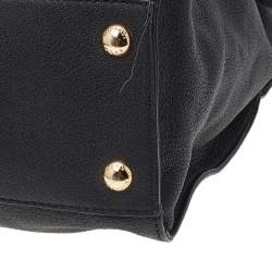 Pre Owned MICHAEL Michael Kors Black Leather Studded Hamilton Tote