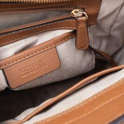 Pre Owned MICHAEL Michael Kors Brown Leather Large Selma Satchel