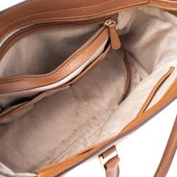 Pre Owned MICHAEL Michael Kors Brown Leather Large Selma Satchel