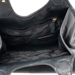 مملوكة مسبقًا MICHAEL Michael Kors Black Leather Hudson Hobo 