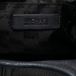 مملوكة مسبقًا MICHAEL Michael Kors Black Leather Hudson Hobo 