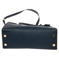 Pre Owned حقيبة يد مايكل مايكل كورس ديلون جلد سافيانو كحلي