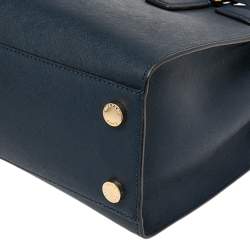 Pre Owned حقيبة يد مايكل مايكل كورس ديلون جلد سافيانو كحلي