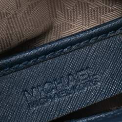 Pre Owned MICHAEL Michael Kors Blue Leather Mini Bridgette Tote