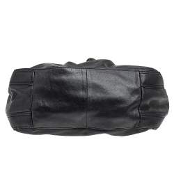 Pre Owned حقيبة كتف مايكل مايكل كورس لودلو جلد أسود برباط 