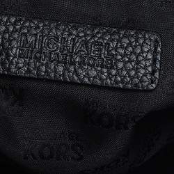 Pre Owned MICHAEL Michael Kors Black Leather Bedford Tassel Duffel Bag