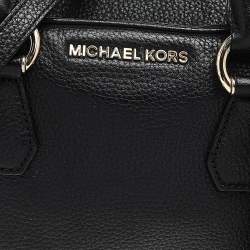 MICHAEL Michael Kors Black Leather Bedford Tassel Duffel Bag