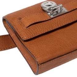 Pre Owned MICHAEL Michael Kors Tan Leather Hamilton Belt Bag