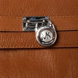 Pre Owned MICHAEL Michael Kors Tan Leather Hamilton Belt Bag