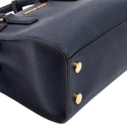 Pre Owned حقيبة يد توتس مايكل مايكل كورس ديلون جلد أزرق صغيرة