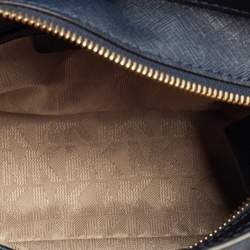 Pre Owned حقيبة يد توتس مايكل مايكل كورس ديلون جلد أزرق صغيرة