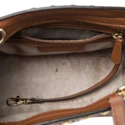 مملوكة مسبقًا حقيبة كروس مايكل مايكل كورس سلما صغرة جلد بني فاتح