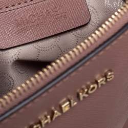 Pre Owned MICHAEL Michael Kors Old Rose Leather Cindy Dome Satchel