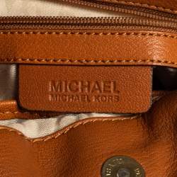 Pre Owned حقيبة يد مايكل مايكل كورس هاميلتون ايست/ ويست جلد بني فاتح