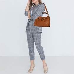 Pre Owned حقيبة يد مايكل مايكل كورس هاميلتون ايست/ ويست جلد بني فاتح